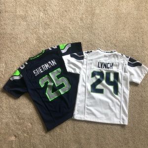 2 Vintage Seahawks NFL Jerseys 💚💙